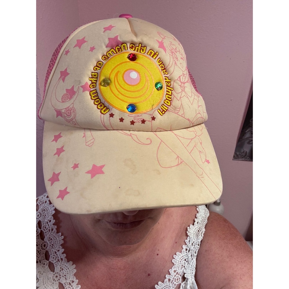 Sailor Moon Pink Trucker Hat Snapback I'll punish you Cap